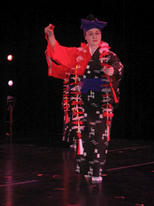 taken by Larry Fisher, Junko at the Long Island Cherry Blossom Festival, May 2008