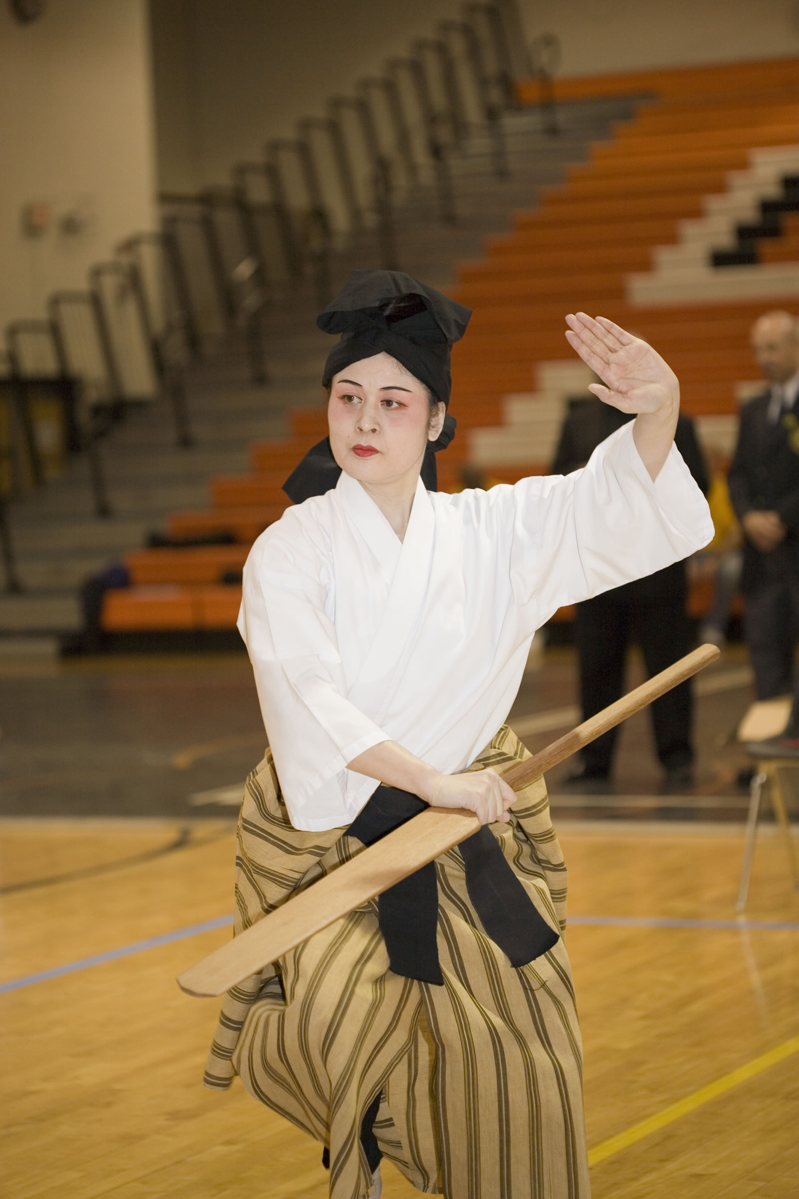 Junko at the First Stamford Karate Invitational Tournament, Stamford, CT, November 2006 -- photo by Eiko Tamaki